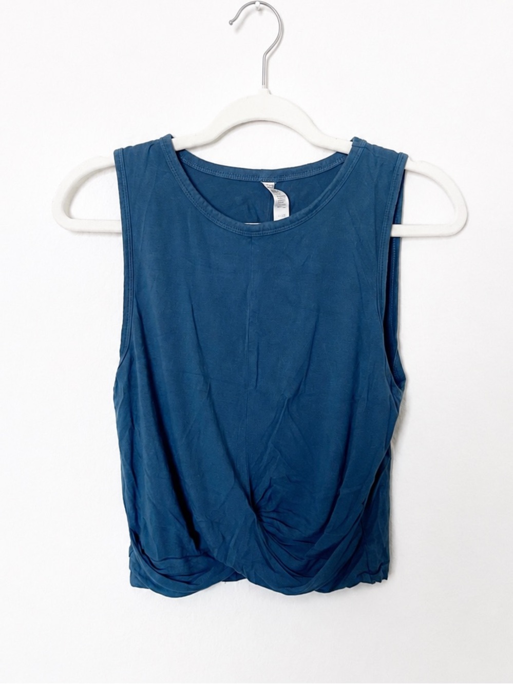 ALO Yoga Twist-Knot Tank Top - Teal Blue